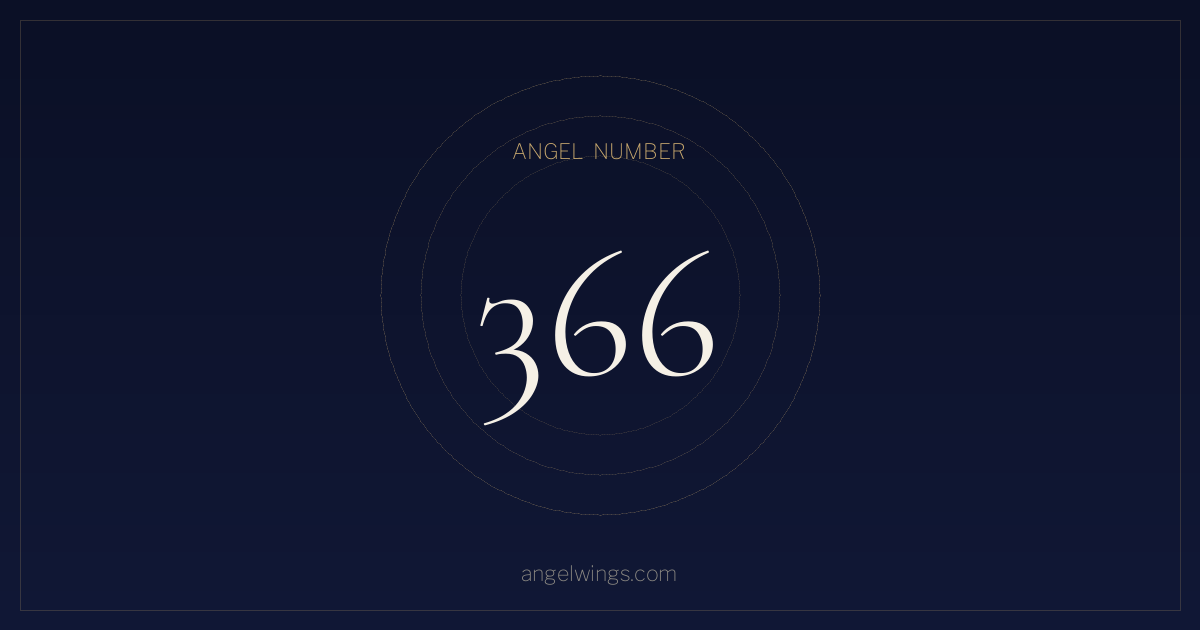 Angel Number 366 Meaning — What Does Seeing 366 Mean? | angelwings.com