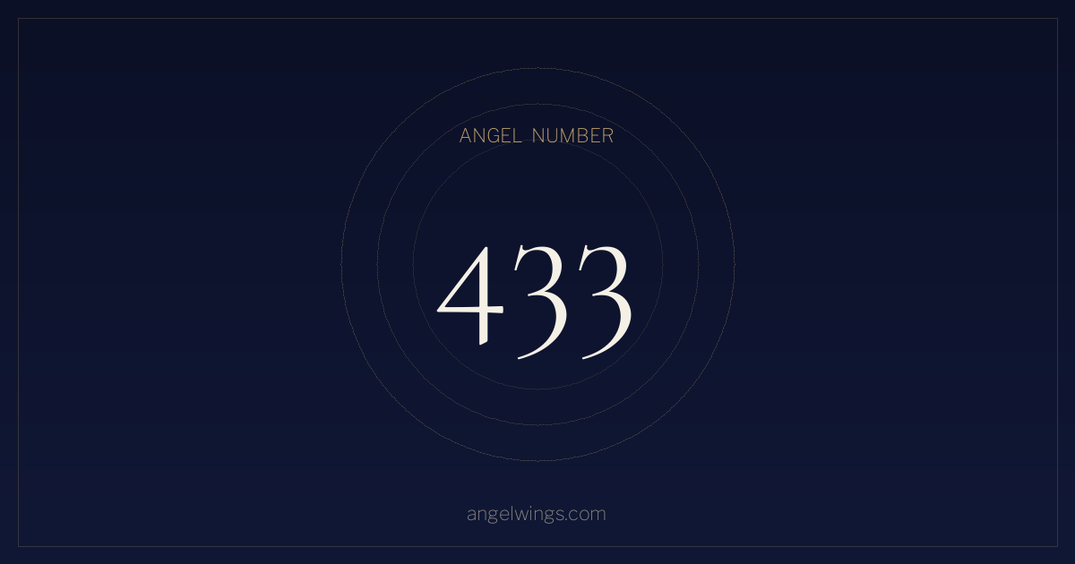 Angel Number 433 Meaning — What Does Seeing 433 Mean? | angelwings.com